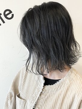 ポンテ 大野城店(ponte) 《☆エアタッチ☆切りっぱなしロブ×オリーブアッシュ》