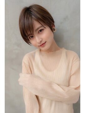 オースティン 門前仲町(AUSTIN) 大人かわいい前髪セシルカットココアブラウンフリンジウェーブ