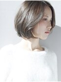 【松戸 ムラマツ】大人ショートボブ カーキベージュ