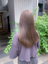 ロンドエニカ 大宮(Lond enika)&nbsp;透明感カラー　オリーブベージュ　ブリーチなし　透け感