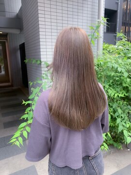 ロンドエニカ 大宮(Lond enika) 透明感カラー　オリーブベージュ　ブリーチなし　透け感