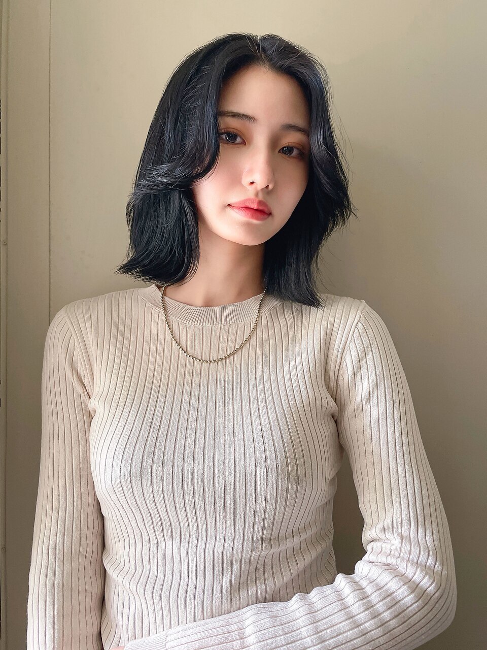 袴田》ブルーブラック/色気韓国ボブ：L181767381｜ジーナリア(Xena ria