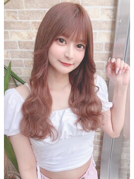 カプセル シンジュク(CAPSULE) ☆CAPSULE☆ミルクティーピンクブラウン＆シールエクステ