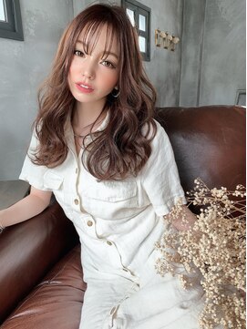 ロンド アンブル 四条烏丸(Lond ambre) リッチ感のあるウェーブロングで叶える大人キュートヘア