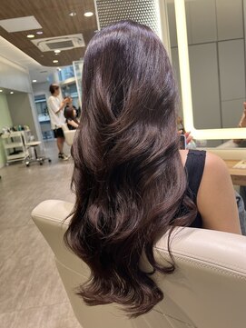 エアー 福岡(AIR) 【ロング】韓国風ゆるレイヤー＋マロンブラウンカラー