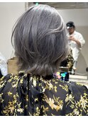 ダブルカラーケアブリーチパープルシルバー
