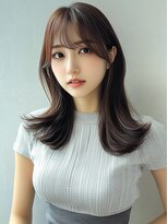 外ハネミディアム　20代　30代　レイヤー