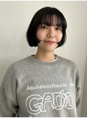 前上がりボブ