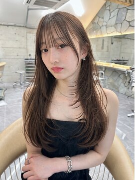 サイン 渋谷(SIGN) ザクザクレイヤーカット巻き方簡単ミディアムロング韓国表参道