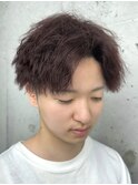 縦落ちツイストスパイラル/Vマッシュショート/波巻きパーマ