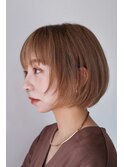 ハイトーンフェイスレイヤーボブ内巻き顎ラインボブ【自由が丘】