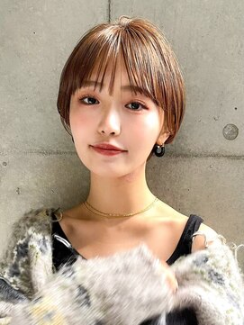 ギークス(GEEKS) 【GEEKS渋谷】耳かけショートボブ/冬カラー/シースルー/マッシュ