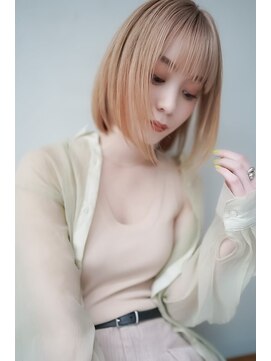 ギークス(GEEKS) 【GEEKS渋谷】ブロンドボブ/ハイトーンボブ/冬カラー/伸ばしかけ