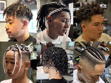 エルエー バーバーショップ 草津店(L.A BARBERSHOP)の雰囲気（滋賀で希少な針金パーマや編み込みの技術を持ったスタッフ在籍）