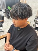 波巻きスパイラルメッシュハイライトホワイトメッシュ【大和】