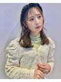 （mutsumi.）カチューシャアレンジ＊シースルーバング