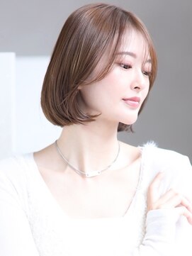 アイニティ 緑地公園(Inity) [Inity]くすみベージュ×タッセルボブ[髪質改善/豊中/緑地公園]