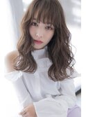 ゆるふわウェーブシルキーグレージュカラー20代30代