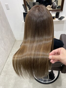 ラナ(Lana) 【Lana】美艶髪ハイライトベージュ 艶髪 髪質改善カラー