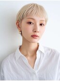 くびレイヤーエモージュ前髪モテベージュレイヤーミディ/高円寺