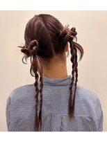 ラヴィズム 長岡店(LUVISM)&nbsp;◎ダブルカラー韓国ヘアー顔周りレイヤーおくれ毛ボブ長岡/宮関