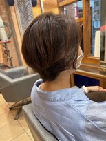 スタジオ アルファプラス 日暮里店(studio α+)&nbsp;カラーボブショートハイライト白髪ぼかし日暮里西日暮里上野