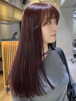 ワンズ リー 上大岡店(One's ly)&nbsp;チェリーブラウン_顔まわり/レイヤーカット【上大岡】