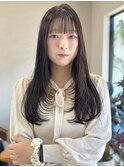 アッシュグレージュ ロングレイヤー ワンカール【鹿児島中央駅】