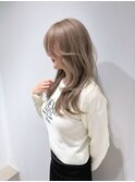 着物ヘア/大人ガーリー/ダークアッシュ/似合わせカット/銀座