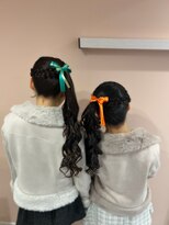 アリエス 渋谷駅西口店(Aries)&nbsp;編みカチュサイドテール