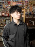 波巻きパーマ