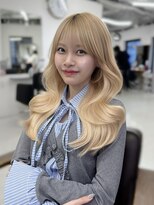 ハピネス 梅田茶屋町店(HAPPINESS)&nbsp;韓国風/レイヤーカット/顔周り/顔まわり/髪質改善/ベージュ