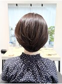 ショートボブ/丸みショート/前上がりショートボブ
