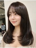 毛先に重さを残した上品レイヤー