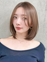 ナミ ギンザ(NAMI ginza)&nbsp;大人ボブ銀座レイヤーカット有楽町ミディアムボブベージュ