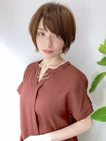 アヴァロン(AVALON)&nbsp;秋冬オススメ！丸みショートボブ×イルミナショコラベージュ