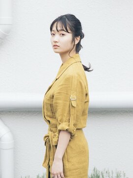 ジーテ(gite) でこぼこポニーテールアレンジ 「横浜/縮毛矯正/髪質改善」