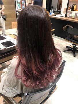 ビヨウシツ ポスタ 裾カラー【ダスティーピンク】　正木ゆかり