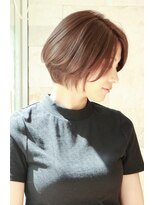 リアン(lien)&nbsp;【lien.相楽顕】大人かわいいひし形ショートボブ/ココアブラウン