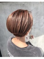 ナゴンスタイル(NAGON STYLE)&nbsp;ショートボブ×オレンジベージュ