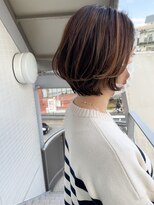 オーシャン(Ocean)&nbsp;［OCEAN　Hair&Life]白髪ぼかしハイライト/大人ボブパーマ