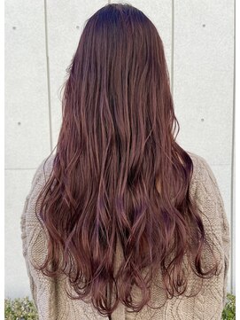 アクアオモテサンドウ(ACQUA omotesando) △大人可愛い韓国風オレンジブラウンロングヘア髪質改善