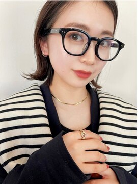 ガーデン タチカワ(garden tachikawa) 暗髪×ロブ×シースルーバング×オーガニックヘア