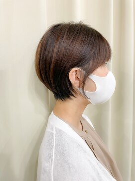 ハピネス 王寺店(Happiness) 20代30代 大人可愛い ショートボブ ピンクベージュ