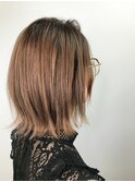 ケアブリーチ×ブラウンベージュ×ダブルカラー×オージュア