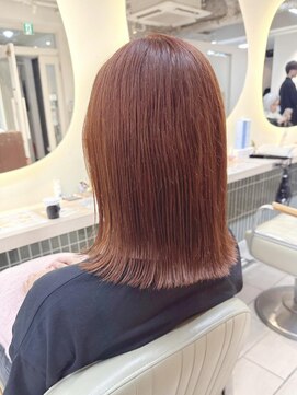 テトラ バイ ネオリーブ 横浜西口店(tetra by neolive) ブリーチ無しでもオレンジブラウン＊*【横浜】