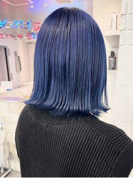 アフターニュース 新潟(afternews) ブルー/ダブルカラー/ネイビーベージュ/ボブ