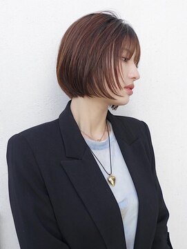 トップヘアー スパアンドリラクゼーション 安城(spa&relaxation) 顎ラインミニボブ