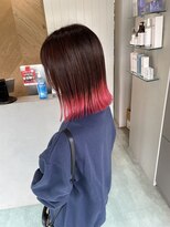 エイト 沖縄豊崎店(EIGHT toyosaki) 【EIGHT 豊崎】お客様スタイル_ピンク裾カラー