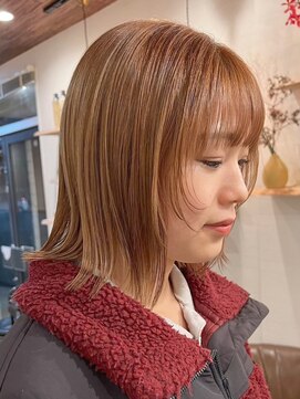ミルヘアデザイン(mil hair design) ミルクティーベージュダブルカラーグレージュカラーハイライト